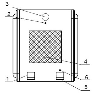 Лицевая панель пульта абонента ПА1